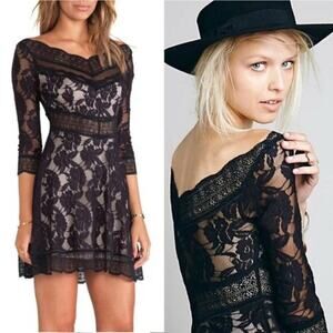 Free People Gothic Lacey Affair Dress